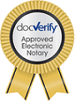 docVerify Approved Electronic Notary badge